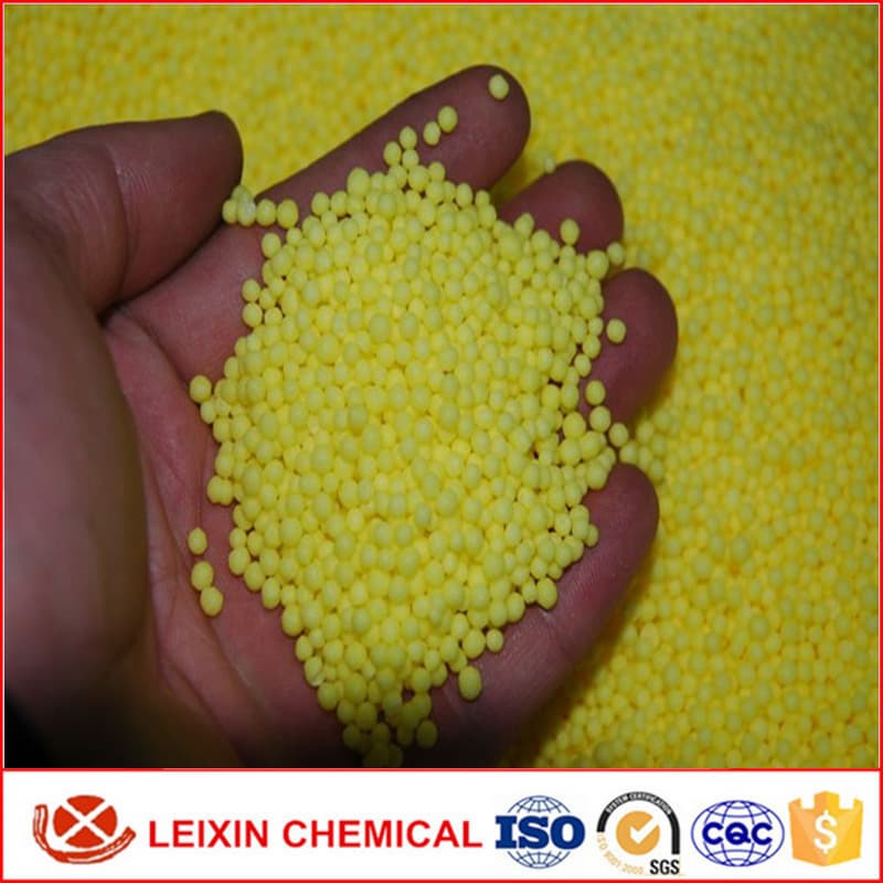 Yellow color calcium ammonium nitrate with boron granular